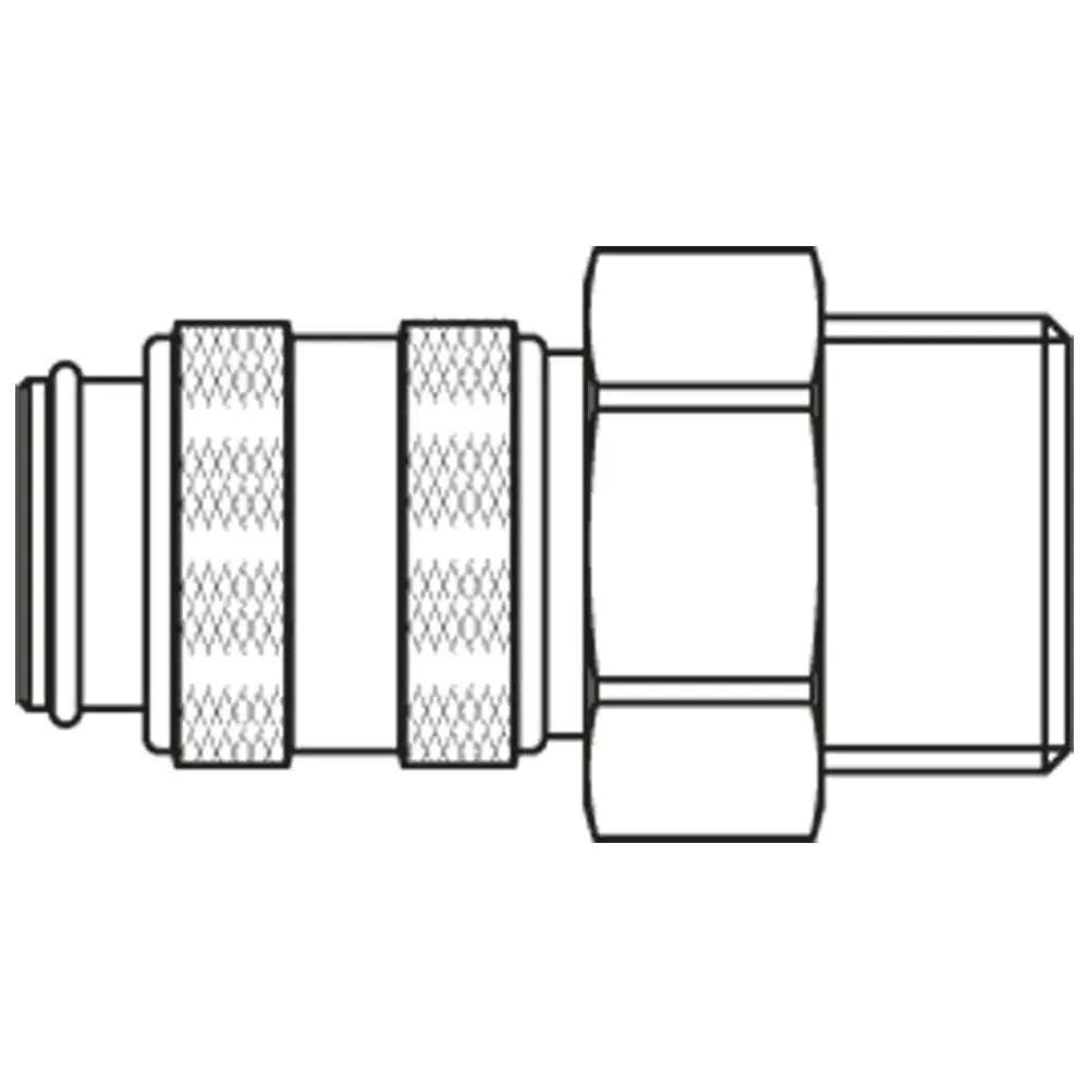 REEKS: 21 SNELKOPPELING 1/4" BUITENDRAAD