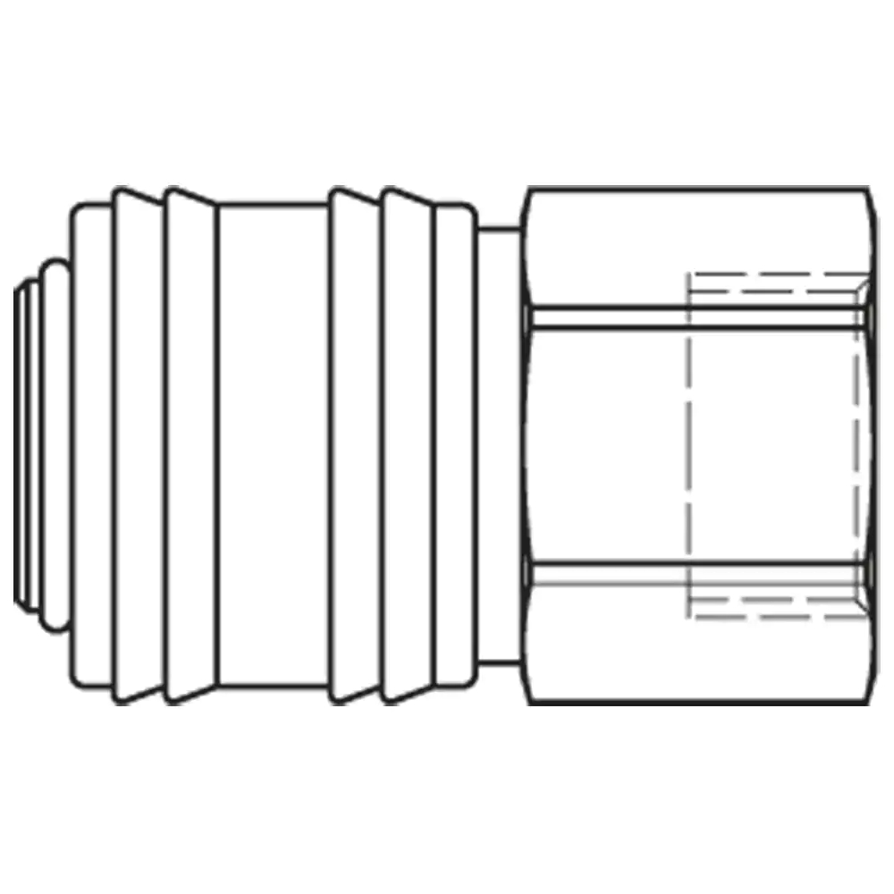 REEKS:26 SNELKOPPELING 1/4" BINNENDRAAD