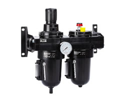 Olympian Plus combination unit (FRL), G1, auto drain, 40µm filter element, no shut-off valve