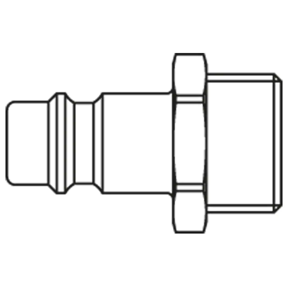 REEKS:26 NIPPEL 1/4" BUITENDRAAD